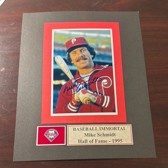 Baseball Immortal Mike Schmidt Hall of Fame 1995 Autographed Photo - Picture 1 of 1